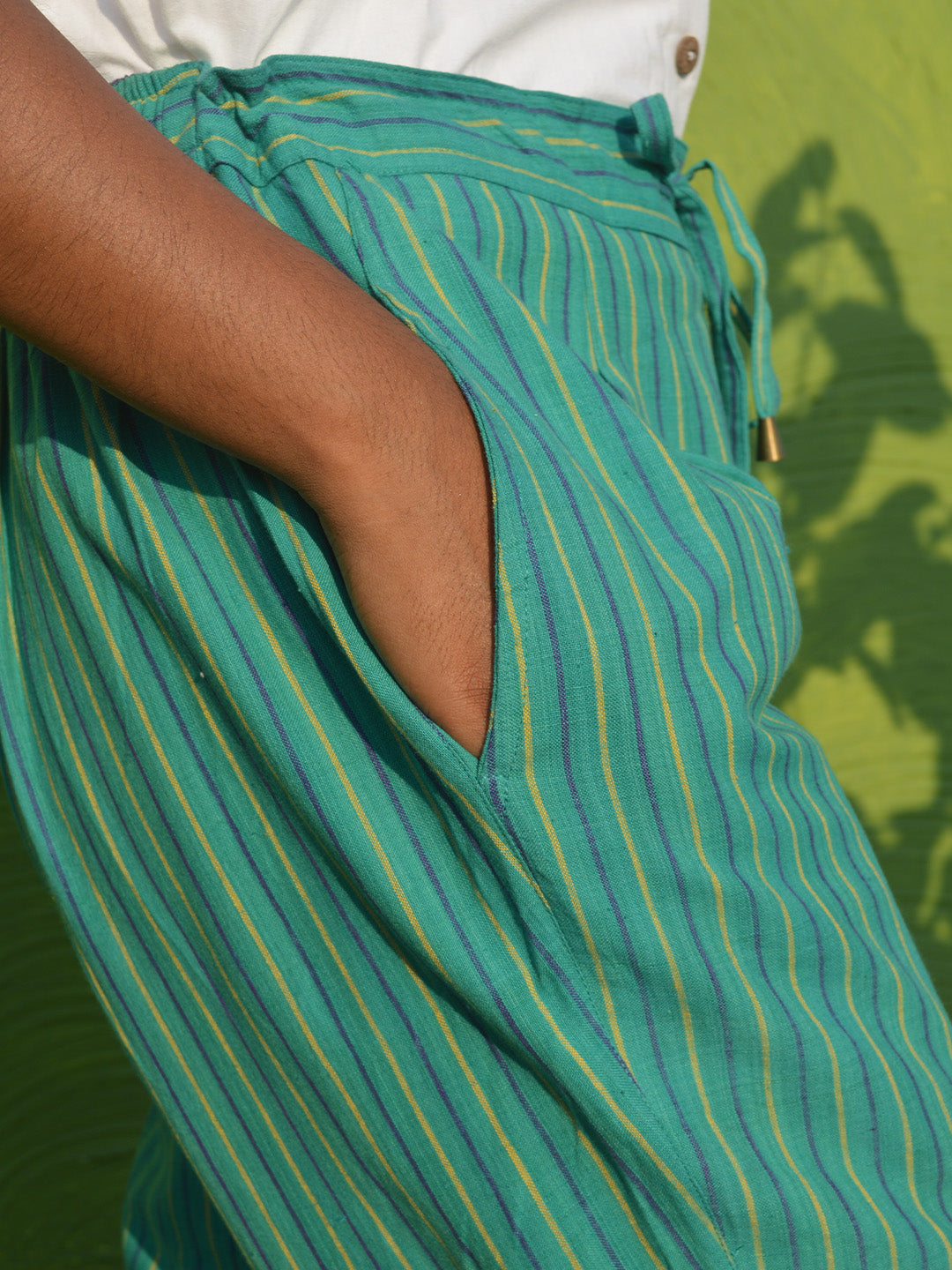 Handloom straight pant