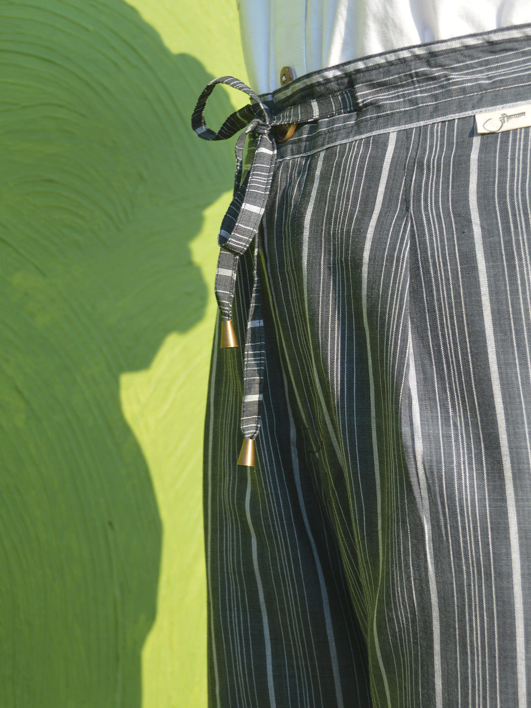 Handloom straight pant