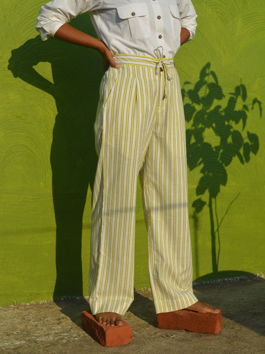 Handloom straight pant