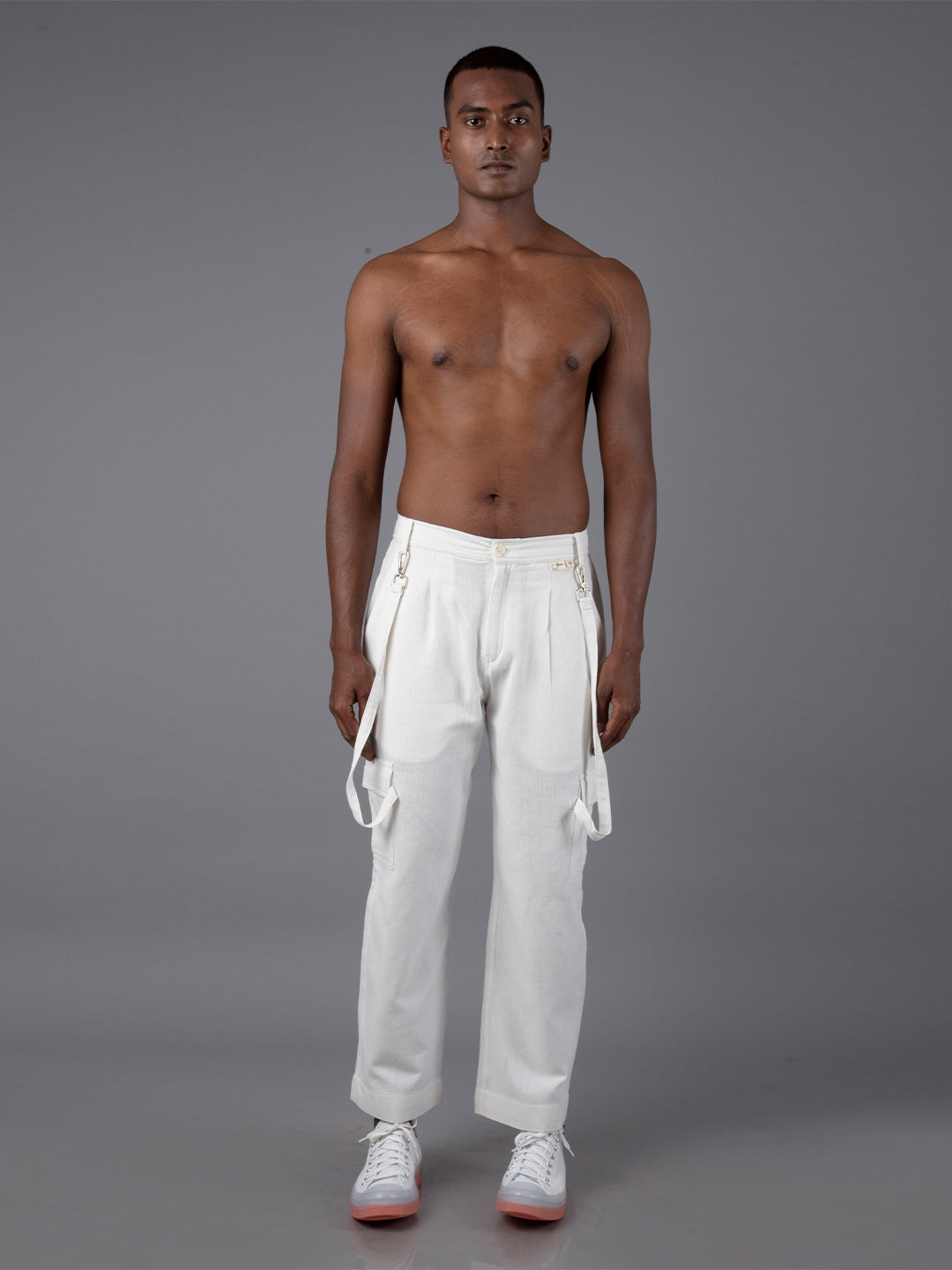 Jharkhand Handloom Textile Unisex Straight Long length Cargo Pant