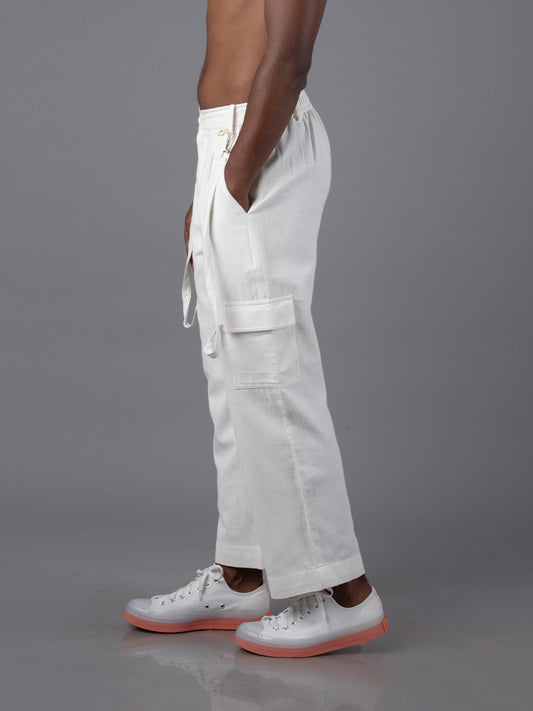 Jharkhand Handloom Textile Unisex Straight Long length Cargo Pant