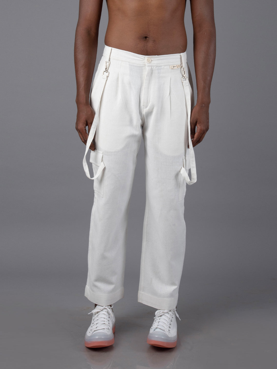 Jharkhand Handloom Textile Unisex Straight Long length Cargo Pant