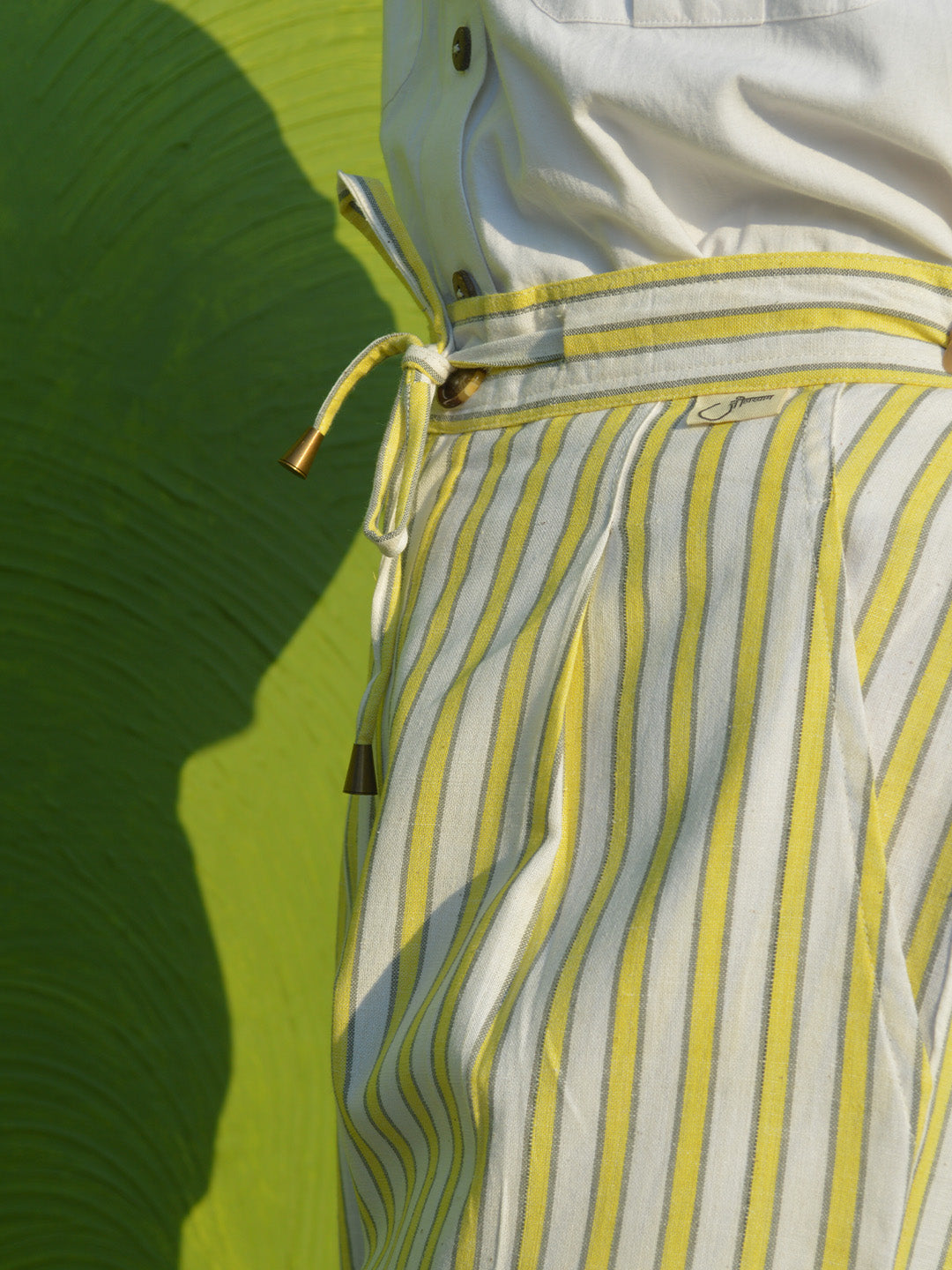 Handloom straight pant