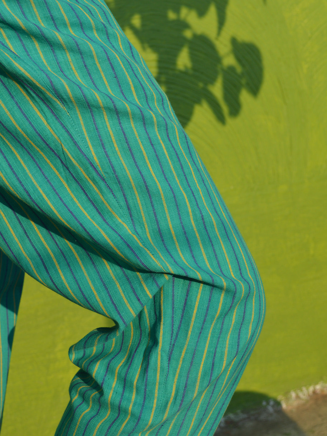Handloom straight pant
