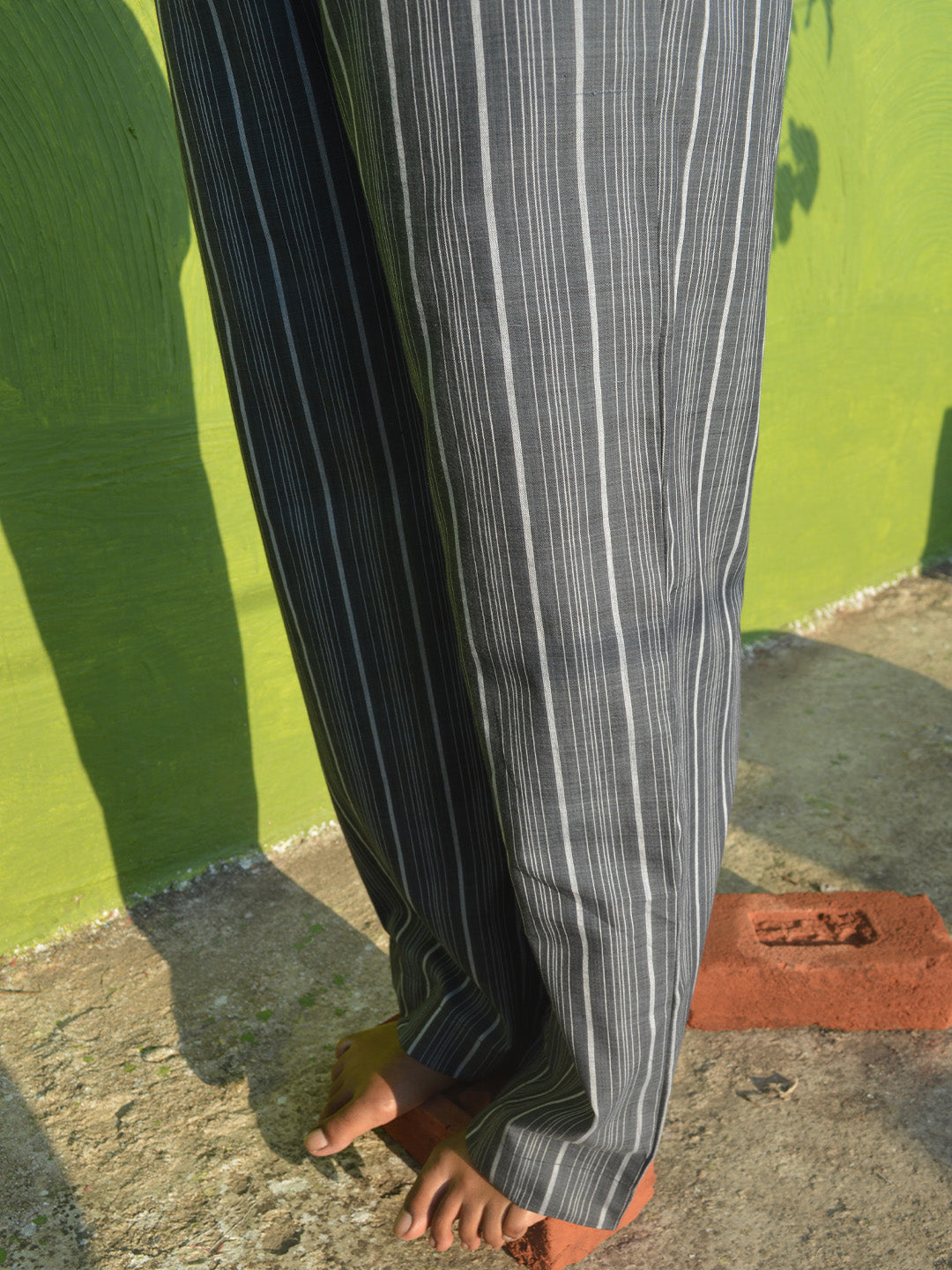 Handloom straight pant