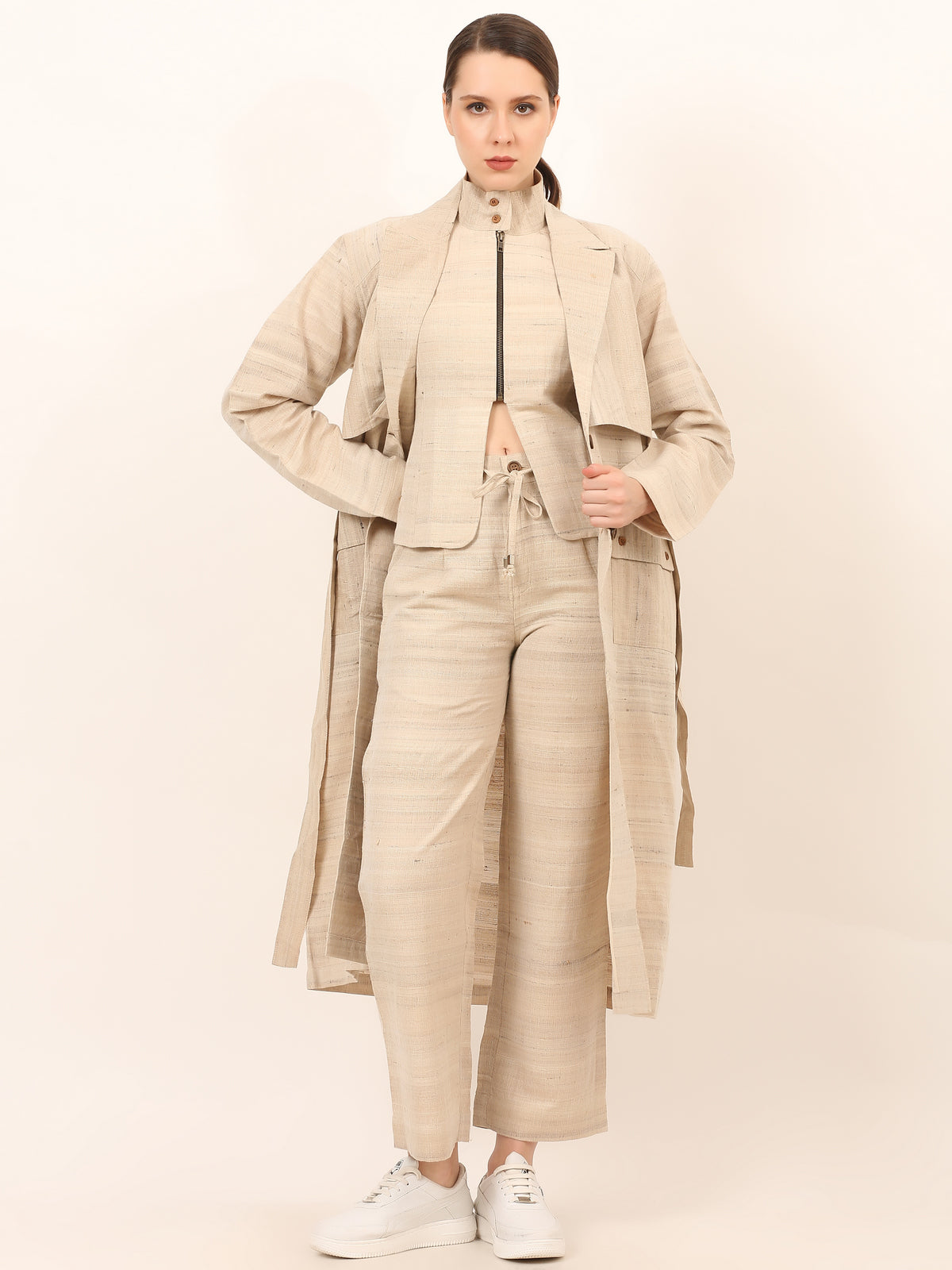 Tussar Matka Co-Ord Set