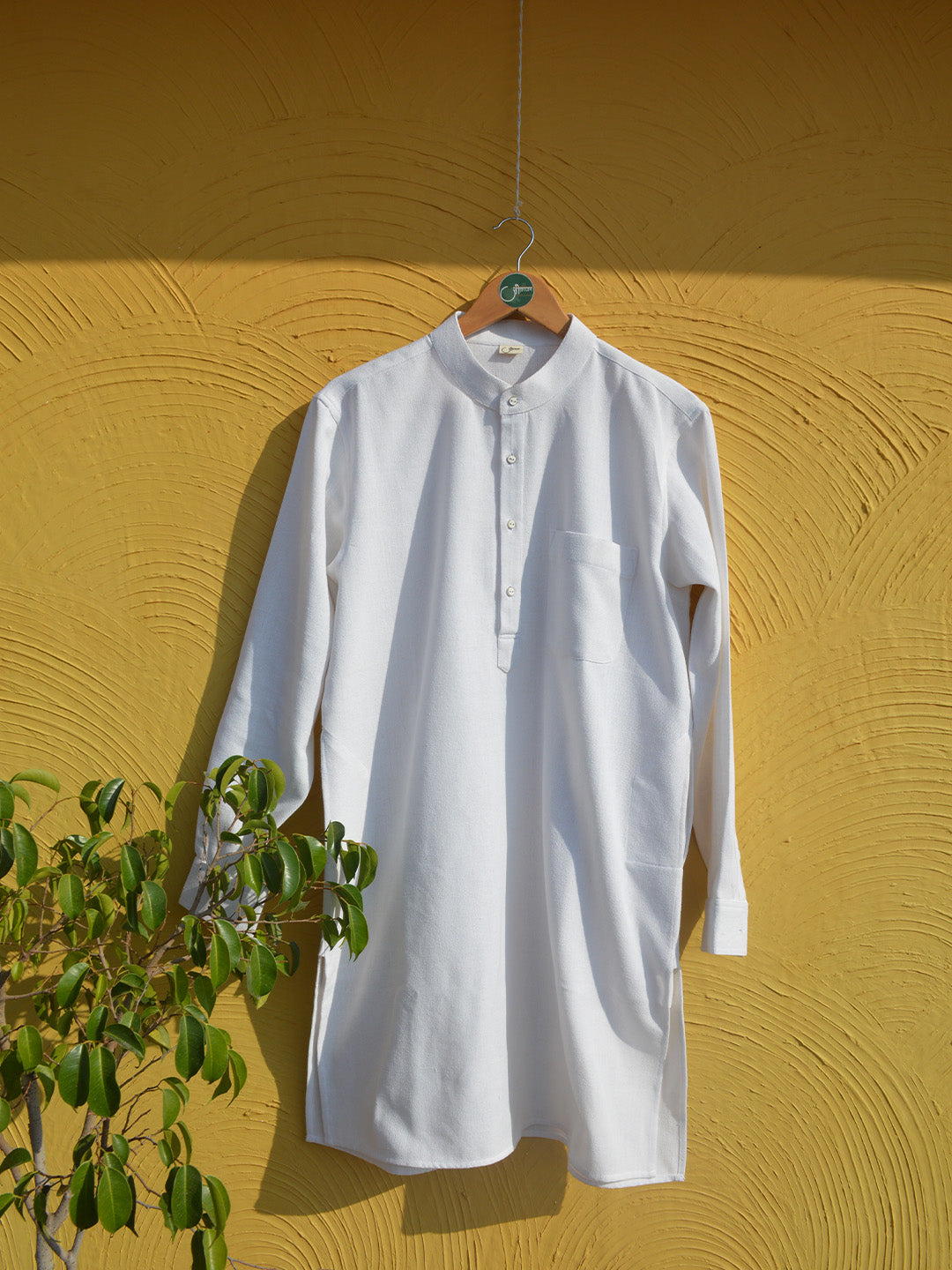 White Kurta Payjama Co-ord set