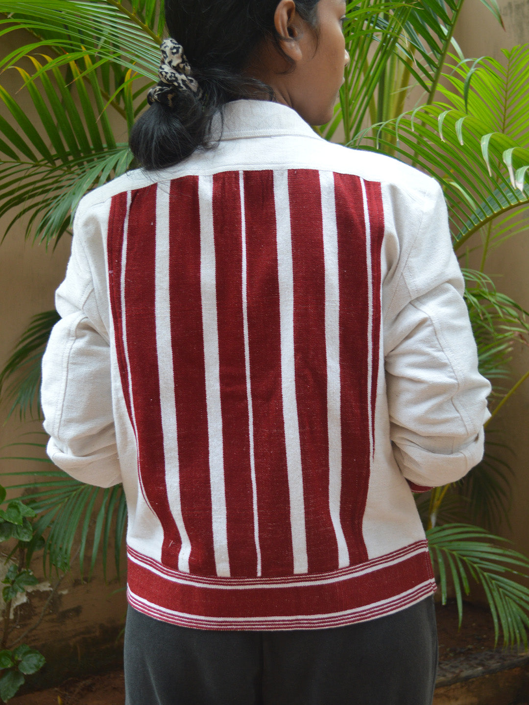 Biru unisex biker jacket