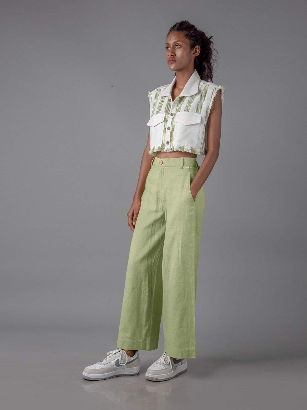 Jharkhand Handloom Textile Unisex Wide Leg Pant