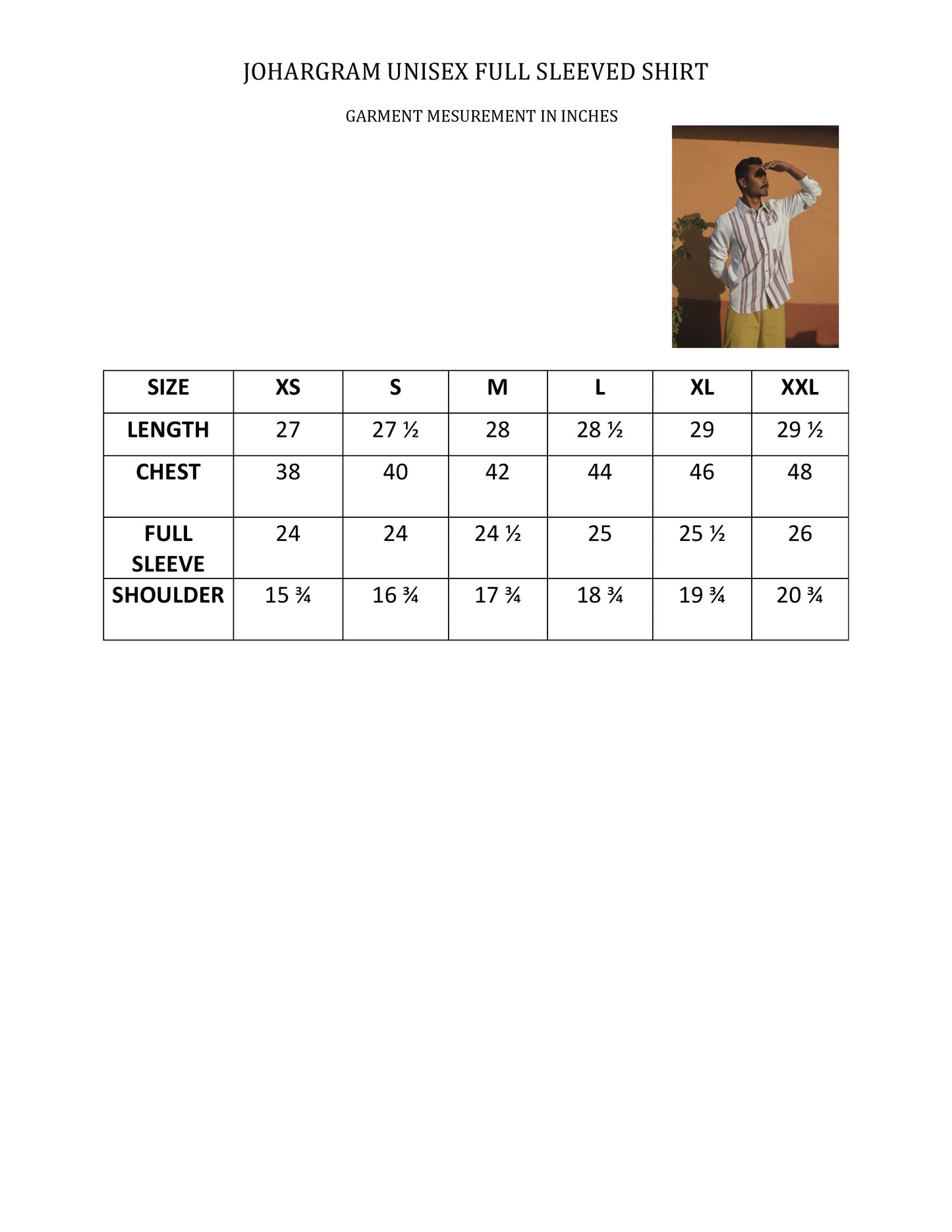 Kukhna Unisex Full Sleeve Shirt