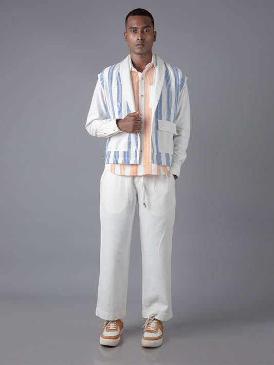 Men kukhna shirt sleeveless shrug pant