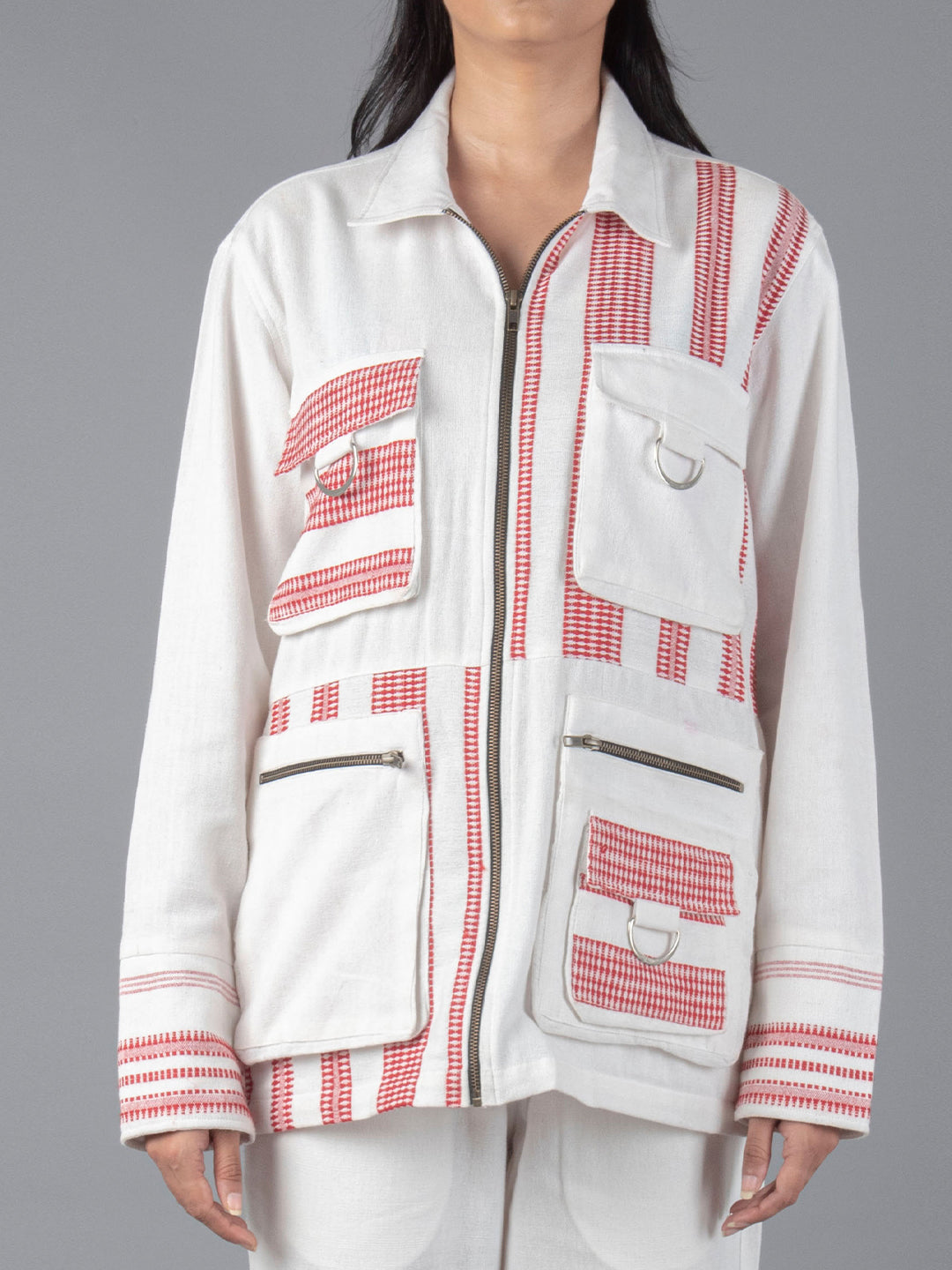 Jharkhand handloom textile unisex Shacket