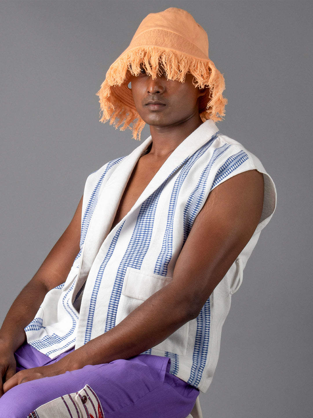 Peach Bucket cap