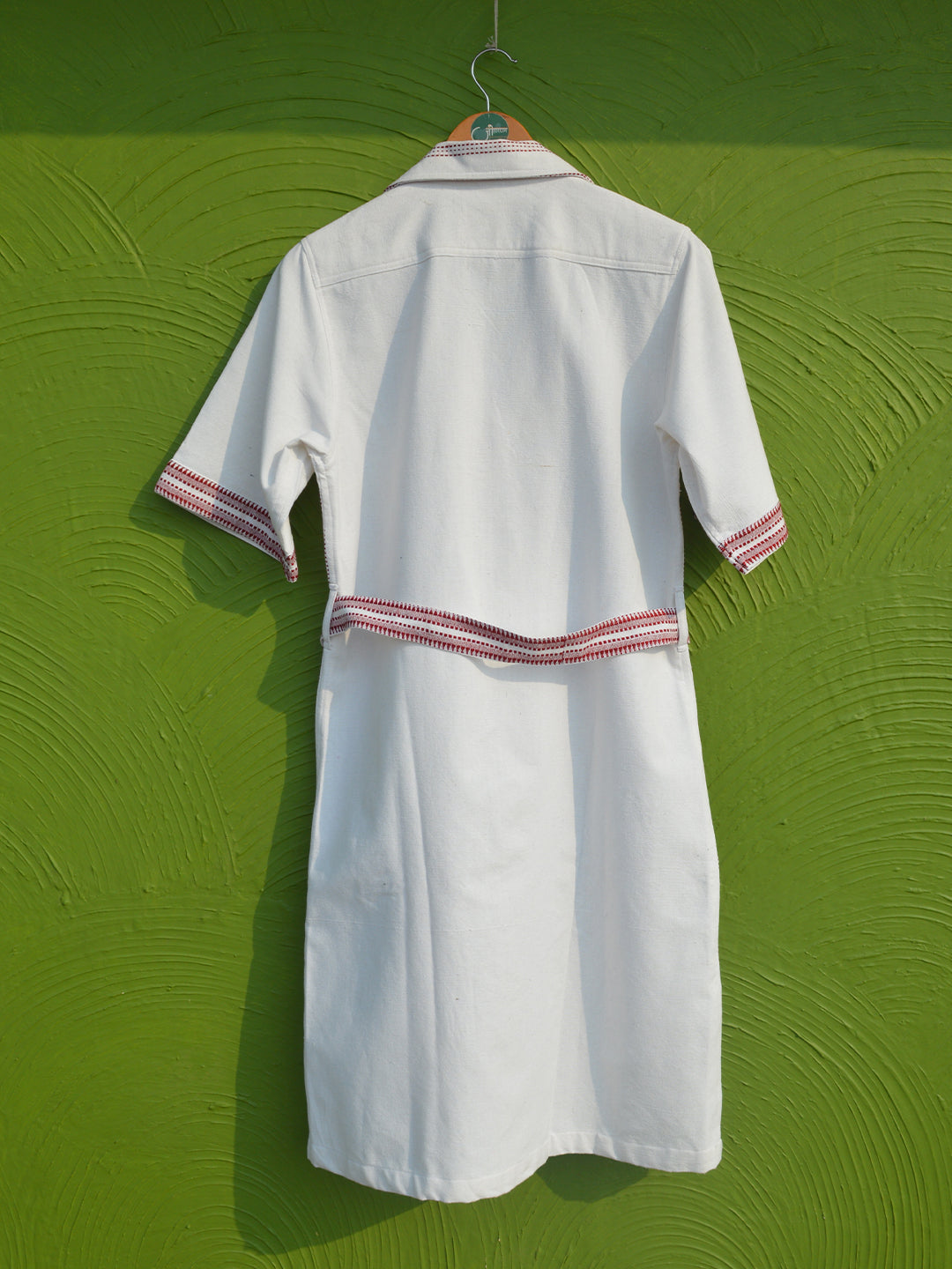 Camp collar shirt dress