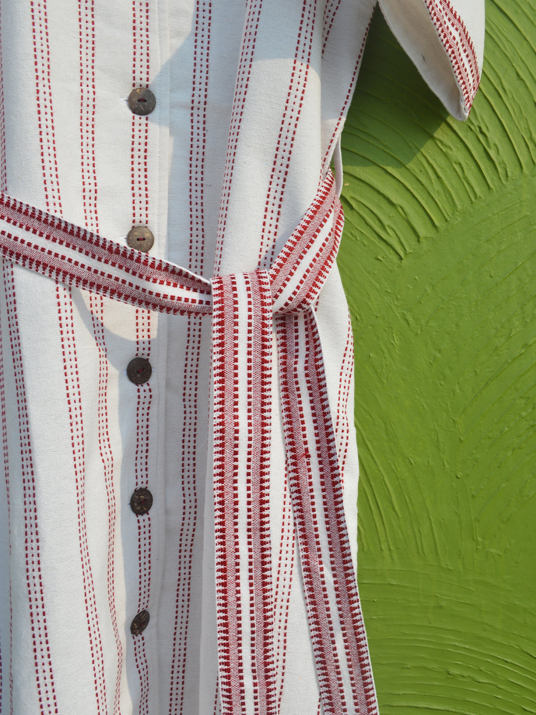 Camp collar shirt dress