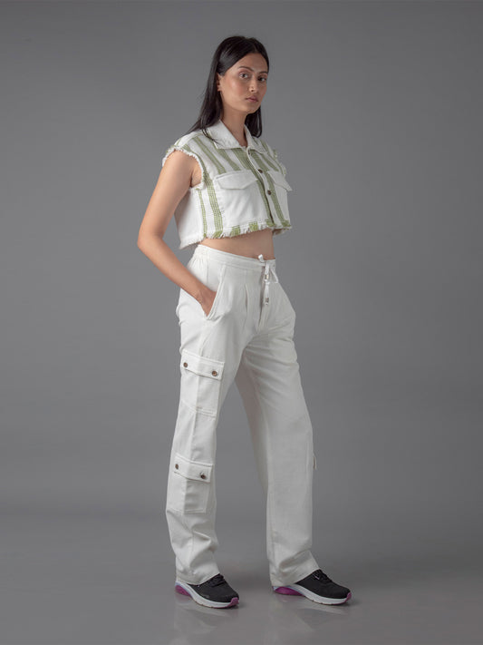 Jharkhand Handloom Textile Unisex Straight Cargo Pant