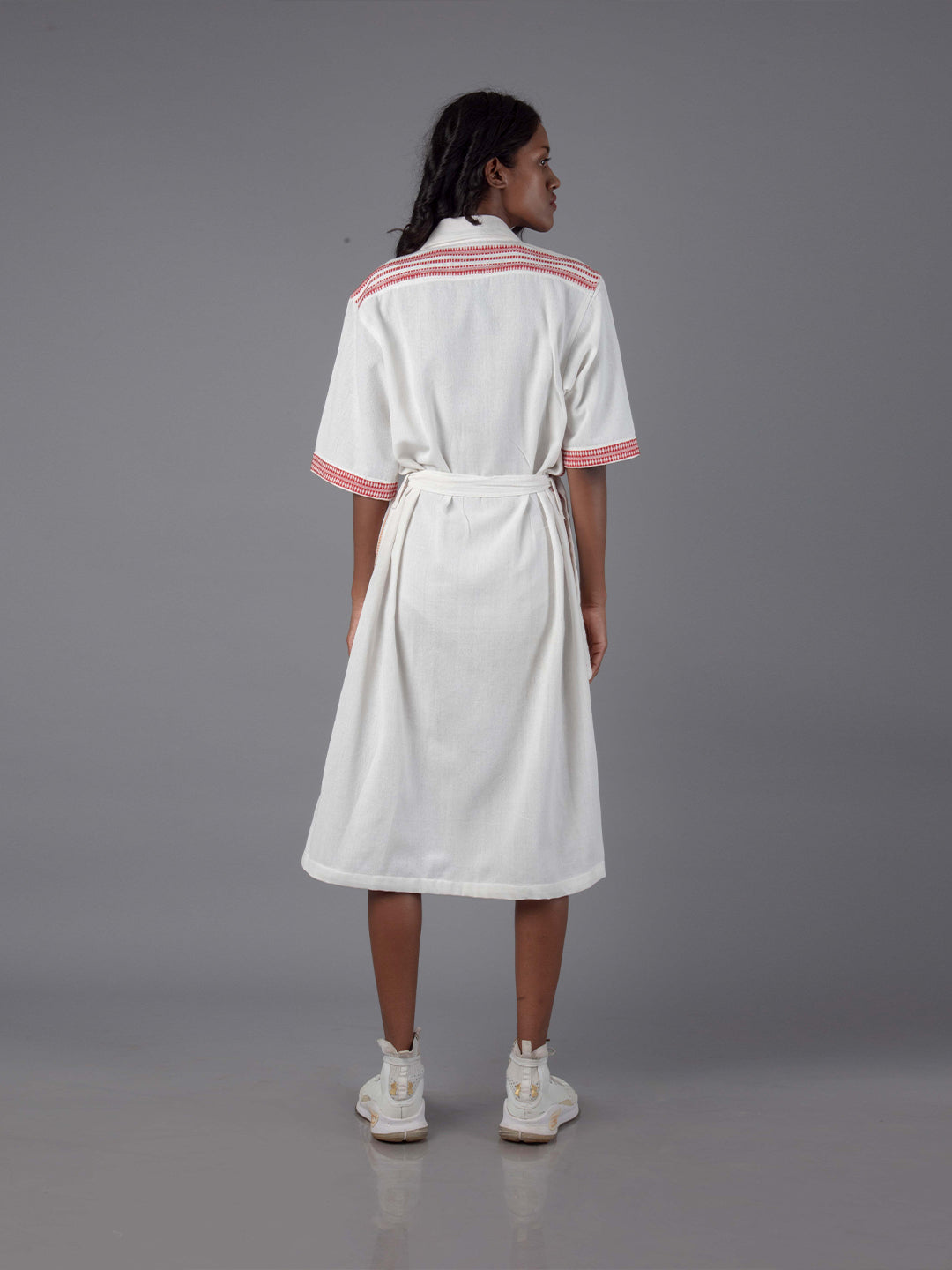 Women Camp Collar Shirt Dress