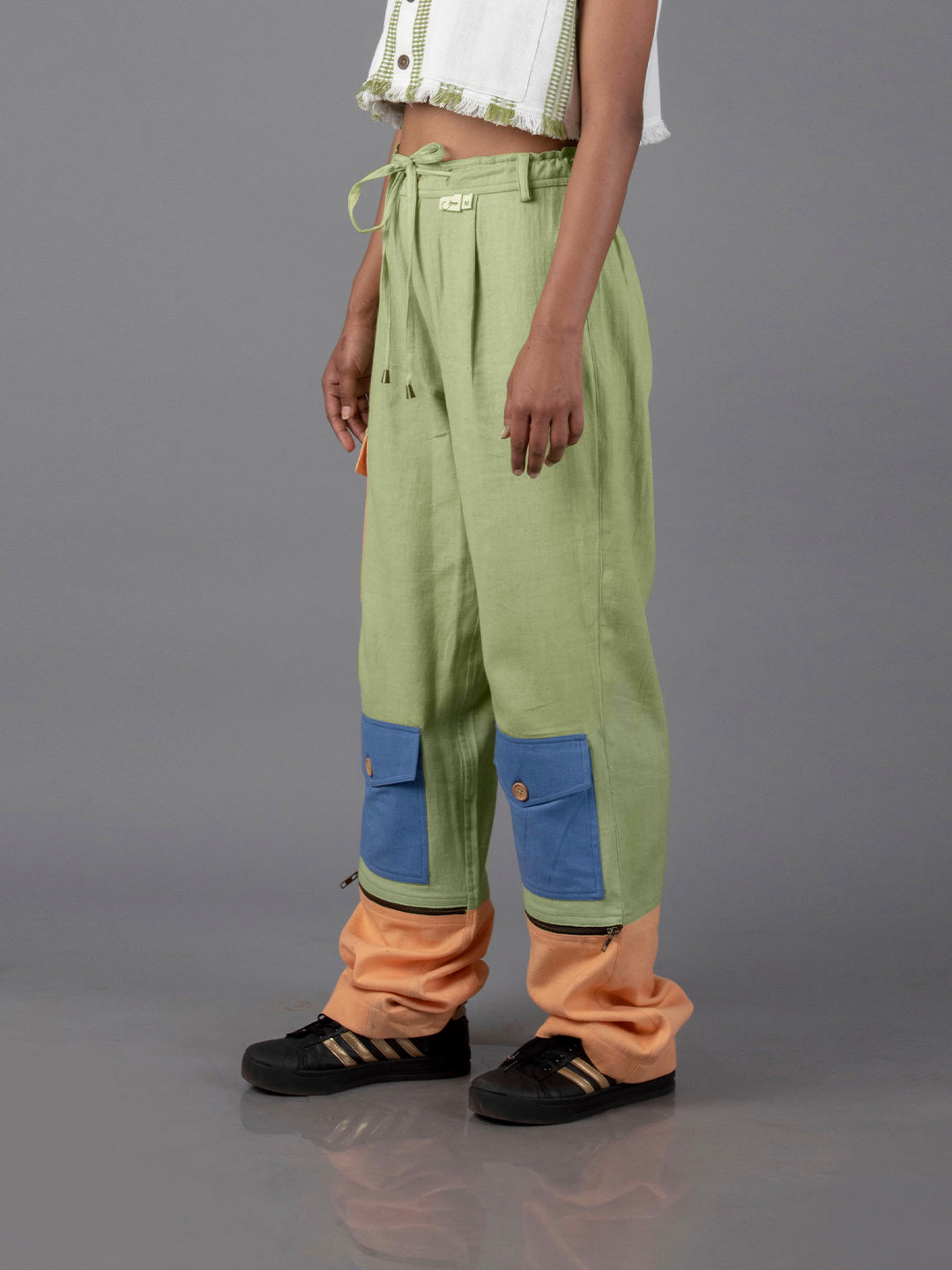 Jharkhand handloom Textile unisex Straight long length pant