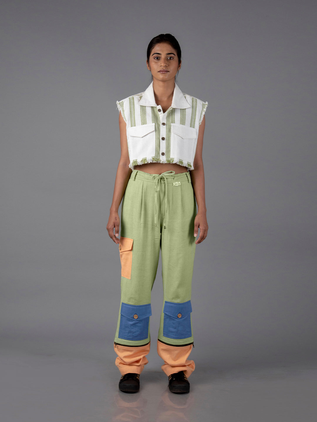 Jharkhand handloom Textile unisex Straight long length pant