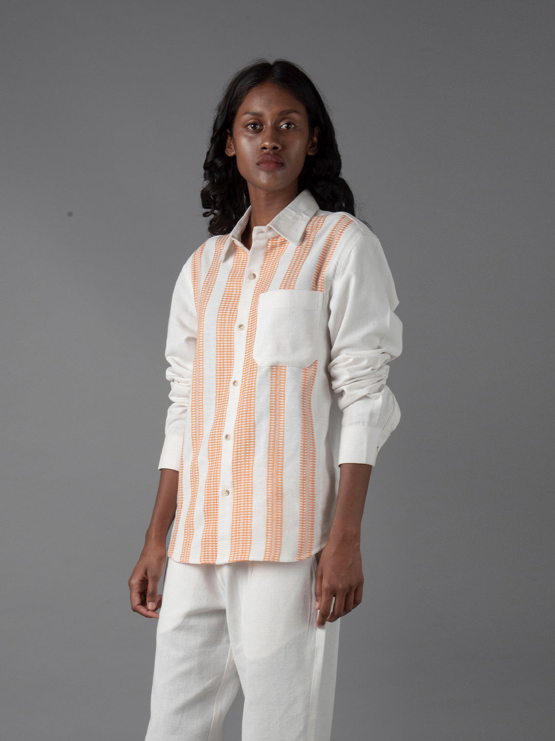 Unisex khukhna peach shirt