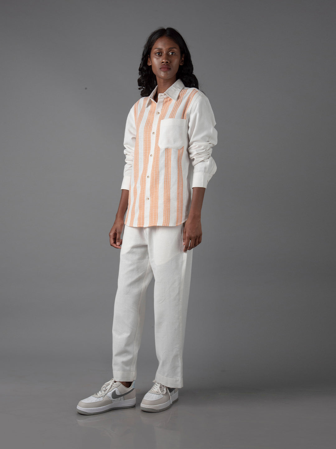 Unisex khukhna peach shirt