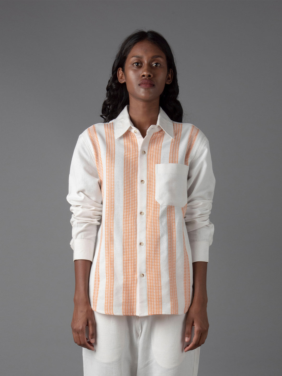 Unisex khukhna peach shirt