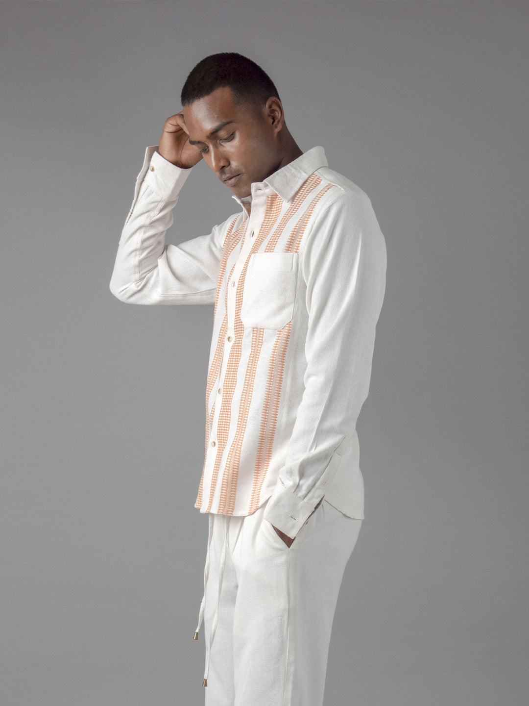 Unisex Khukhna peach shirt