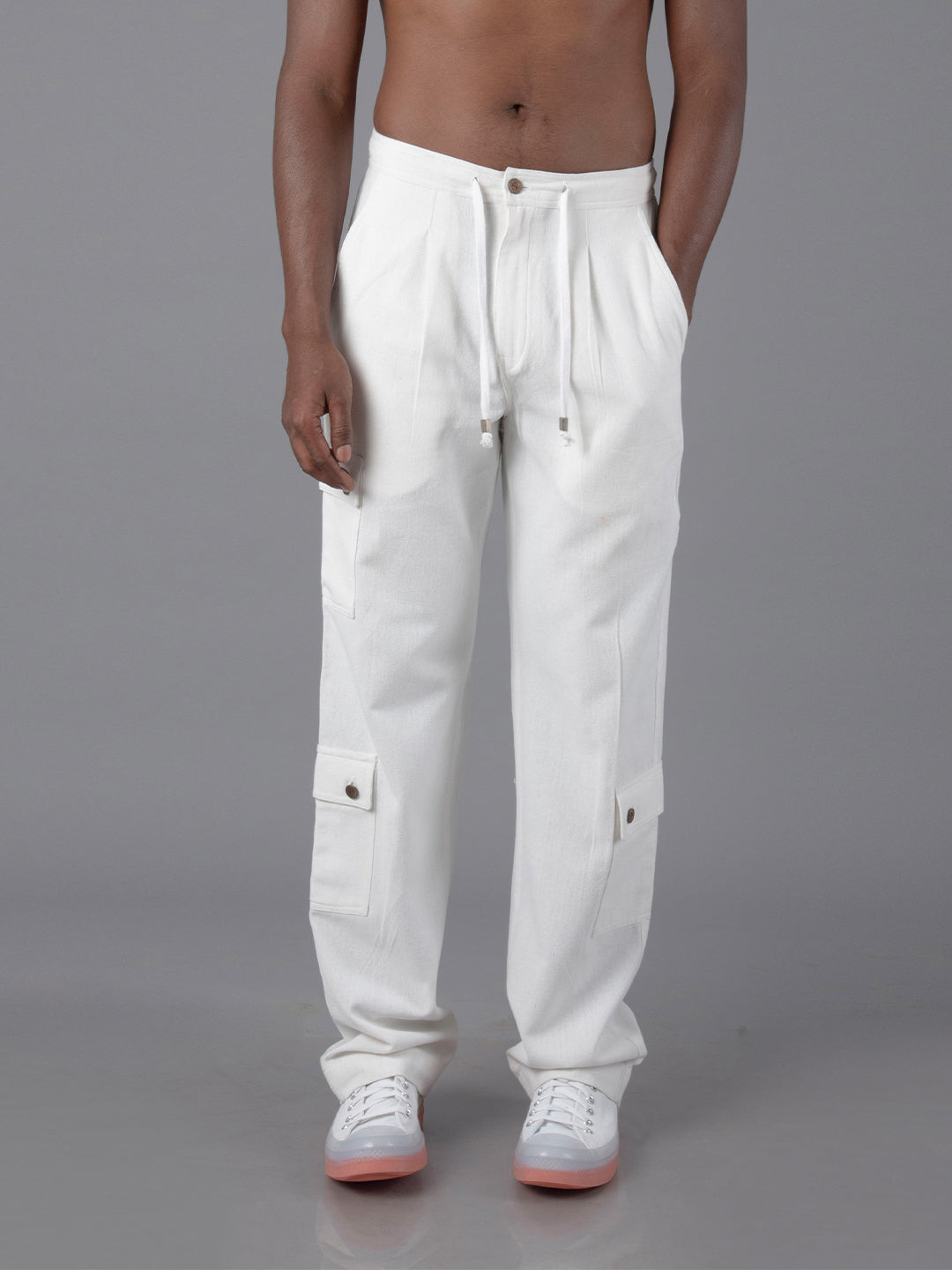 Jharkhand Handloom Textile Unisex Straight Cargo Pant