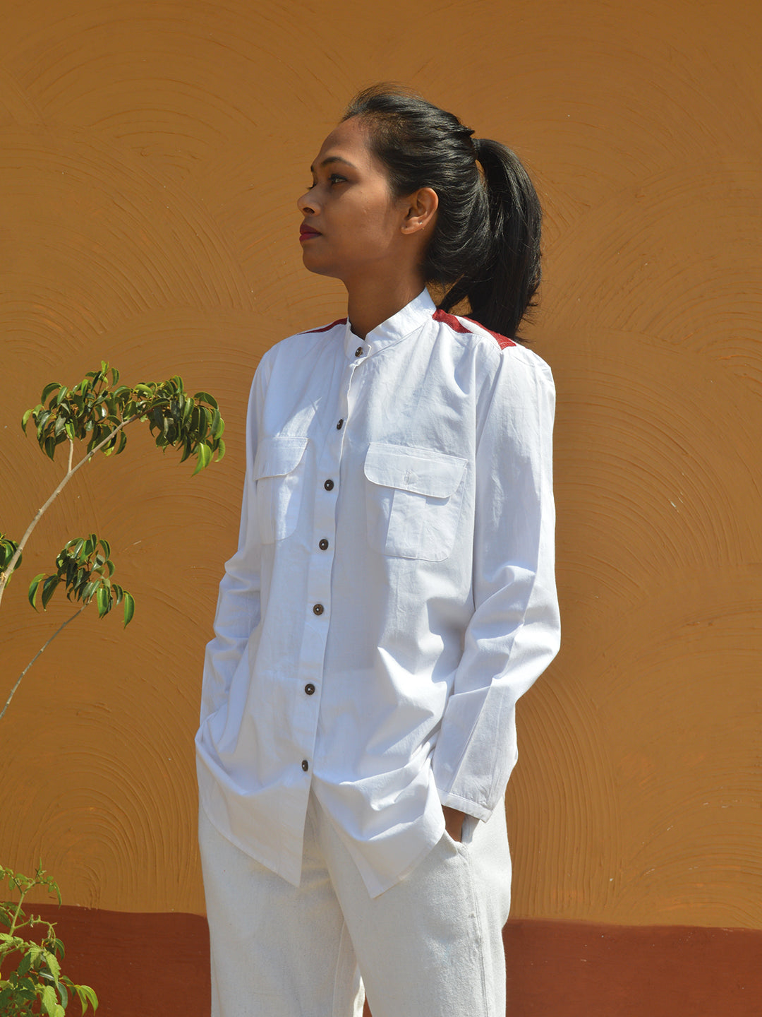 Women Biru Shirt
