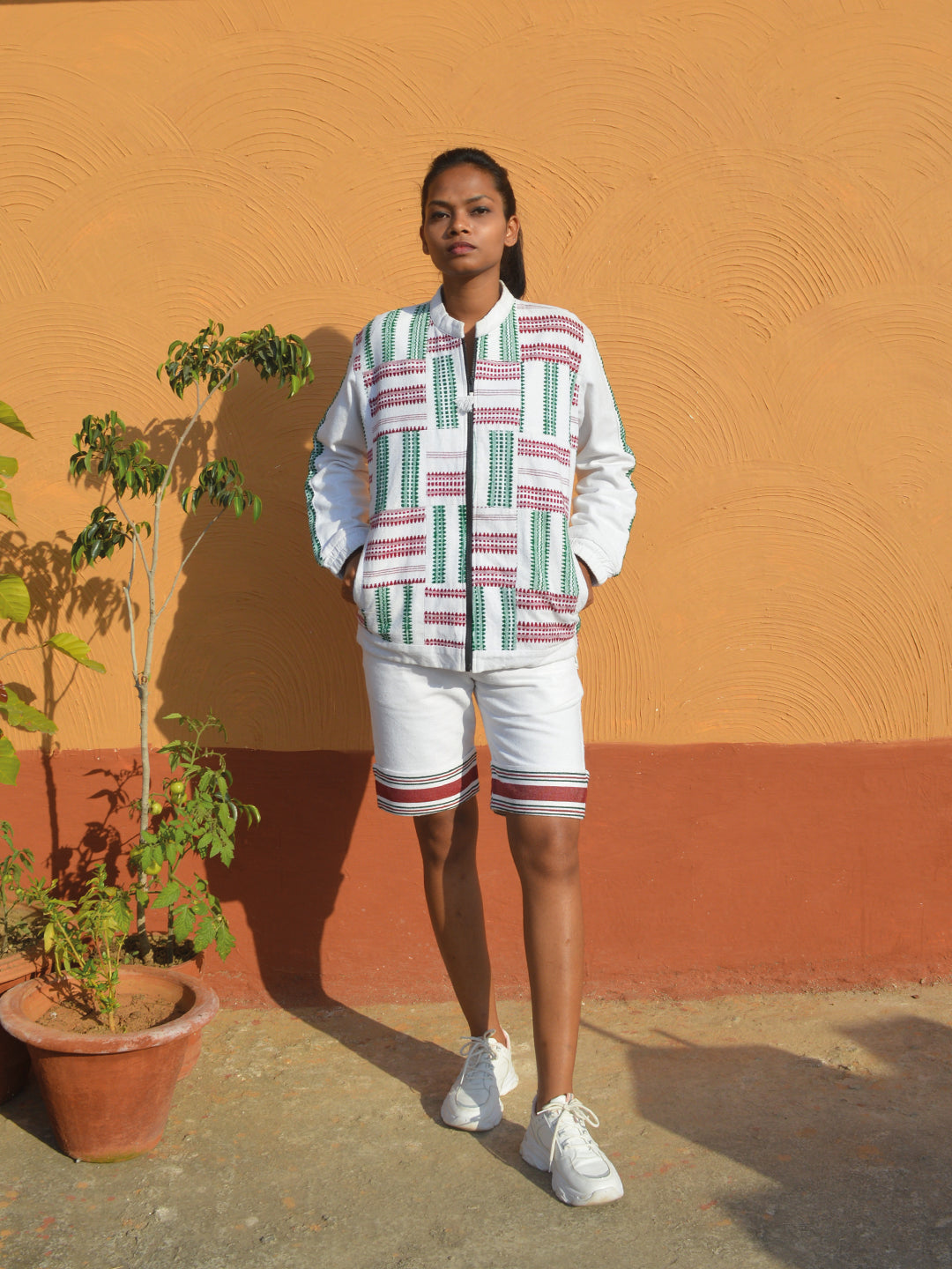 Unisex Kukhna Patched Bomber Jacket