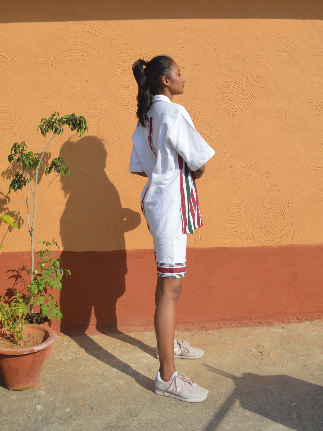Biru Unisex Oversized Half Shirt & Shorts