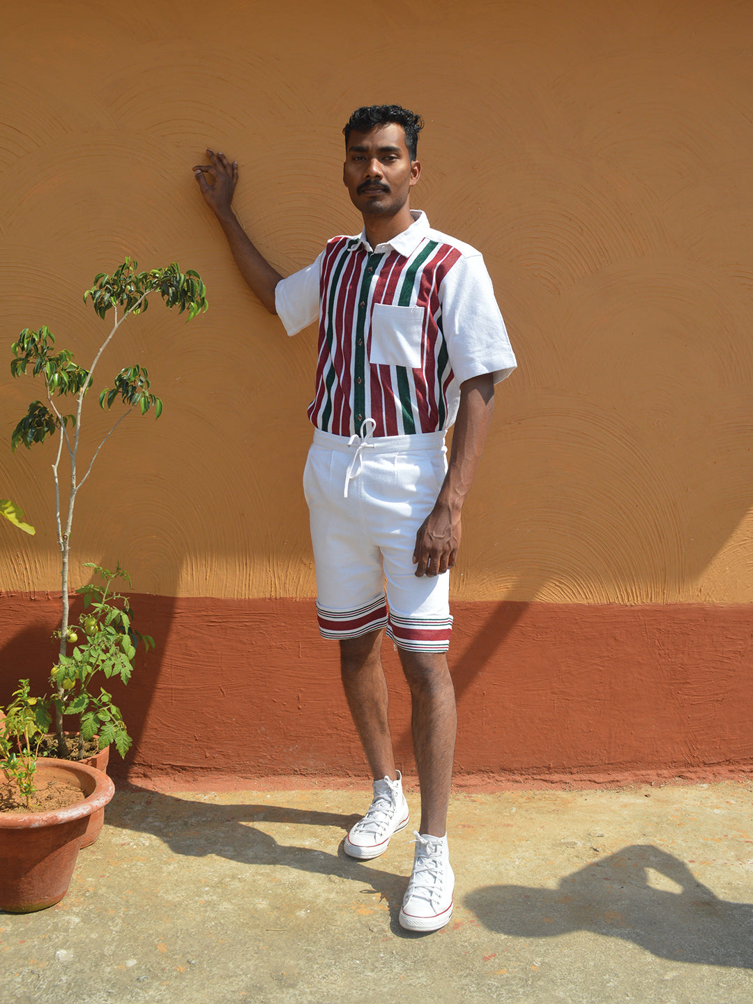Biru Unisex Oversized Half Shirt & Shorts