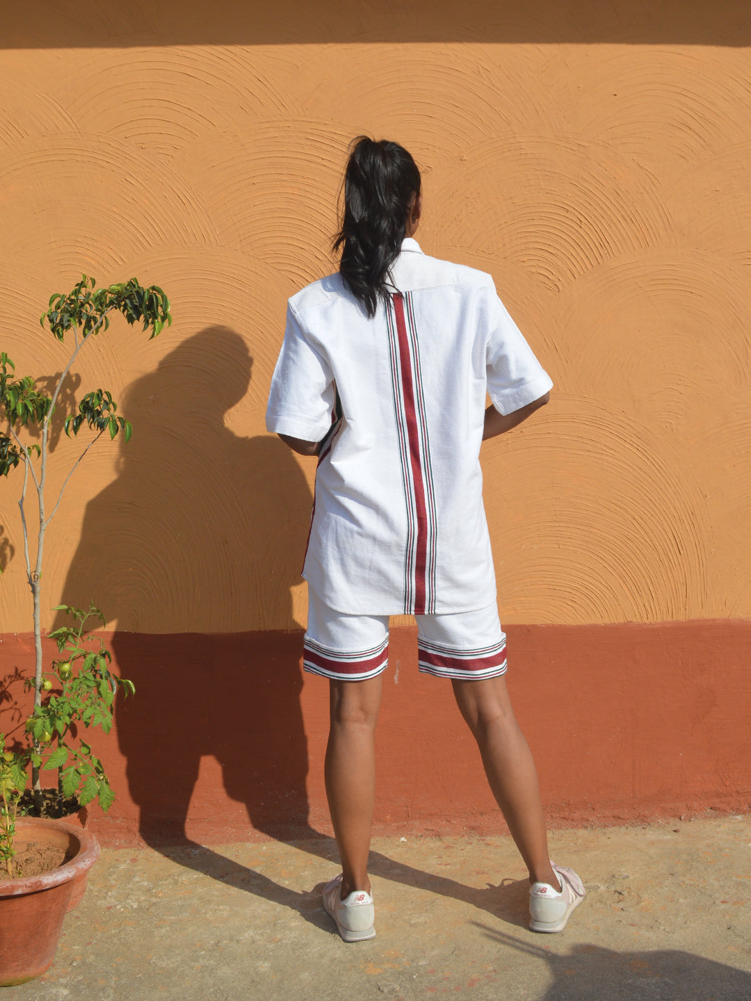 Biru Unisex Oversized Half Shirt & Shorts