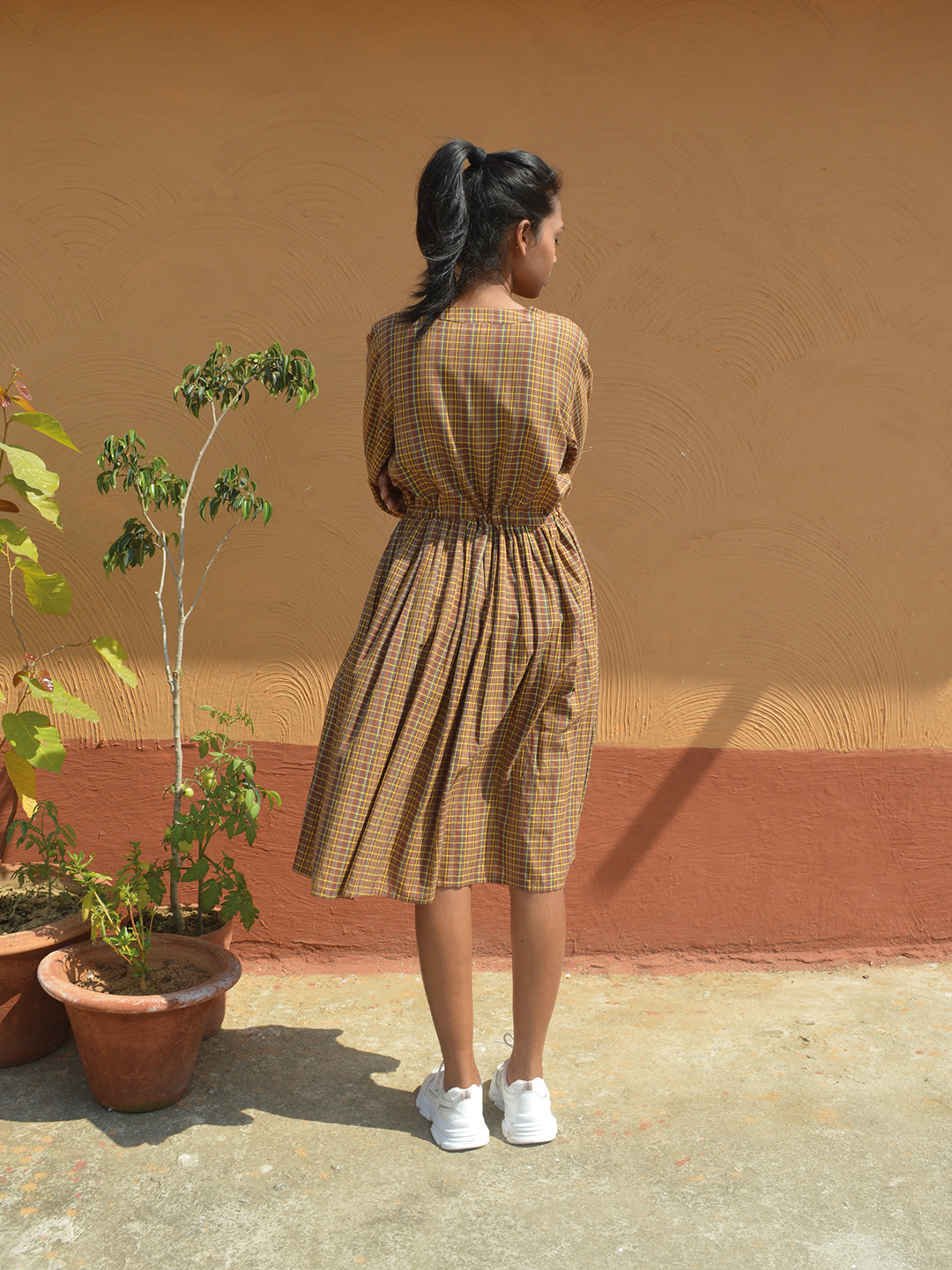 Handloom Checked Dress