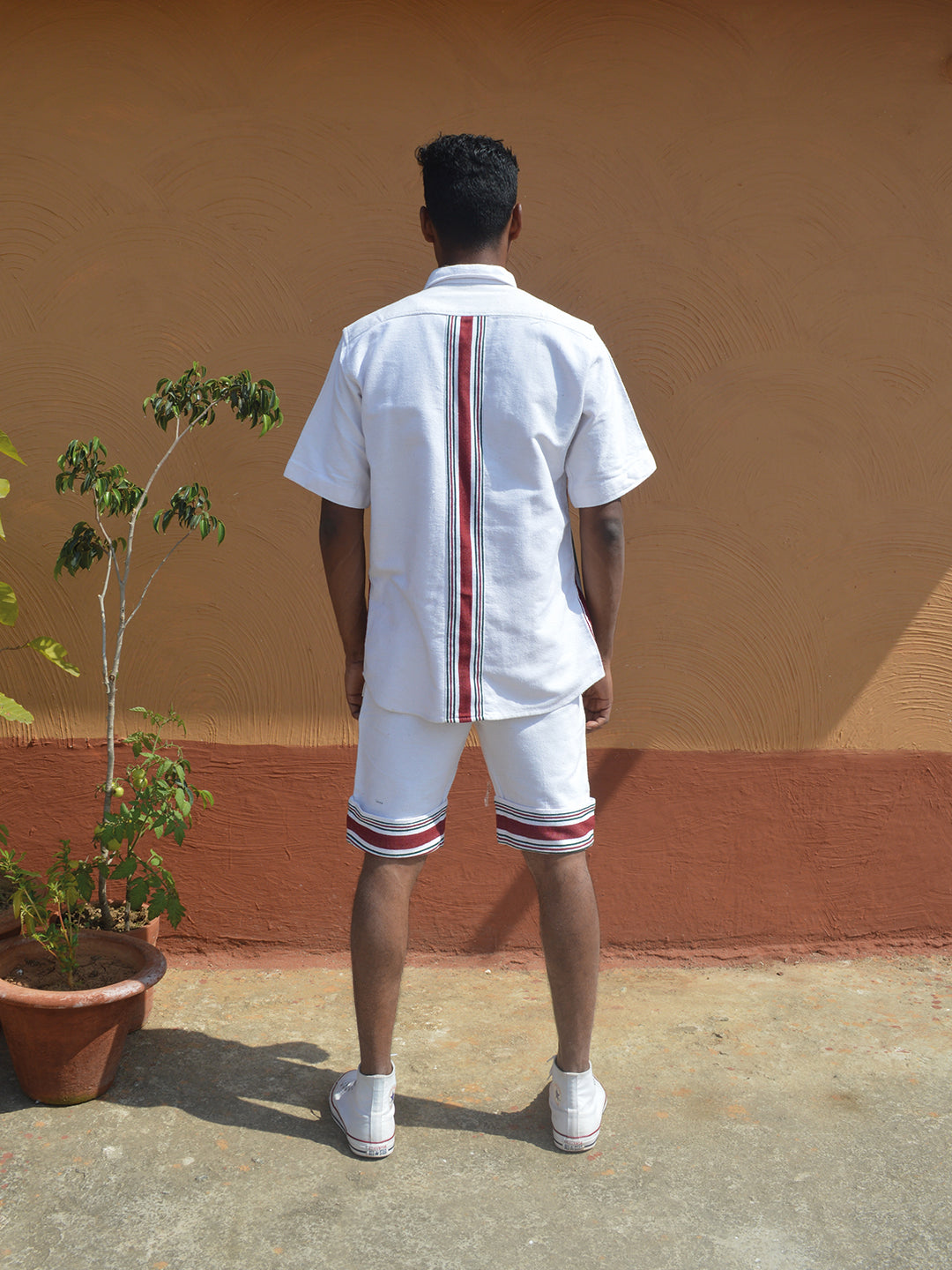 Biru Unisex Oversized Half Shirt & Shorts