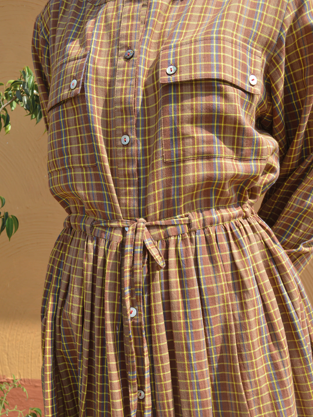Handloom Checked Dress