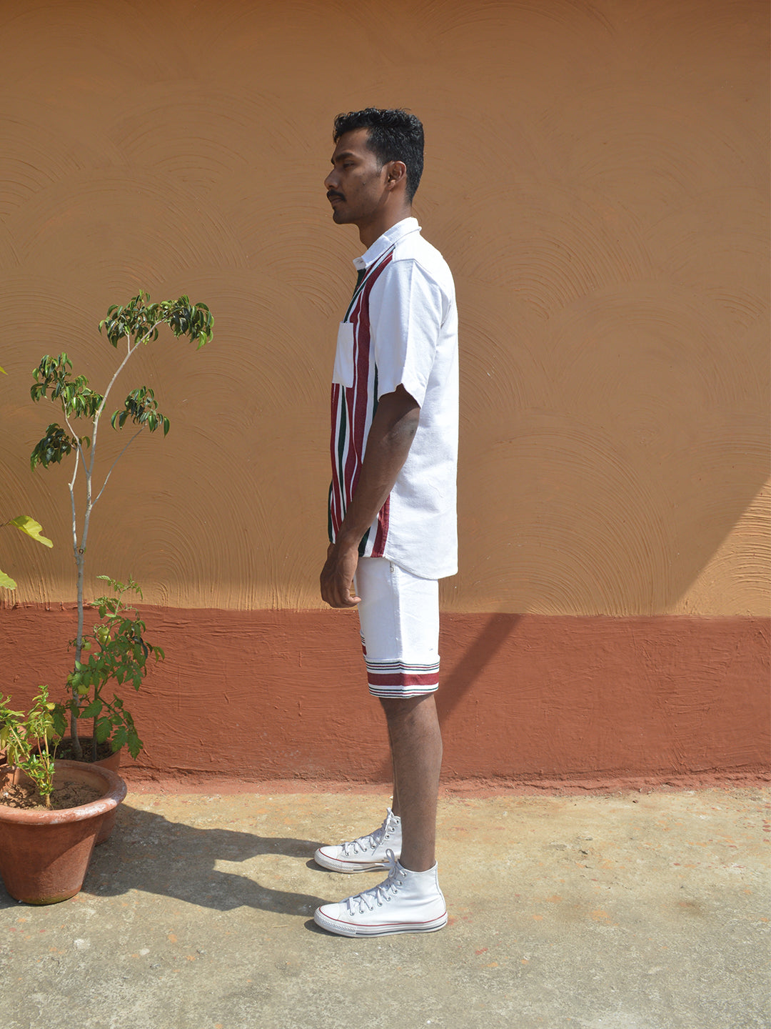 Biru Unisex Oversized Half Shirt & Shorts