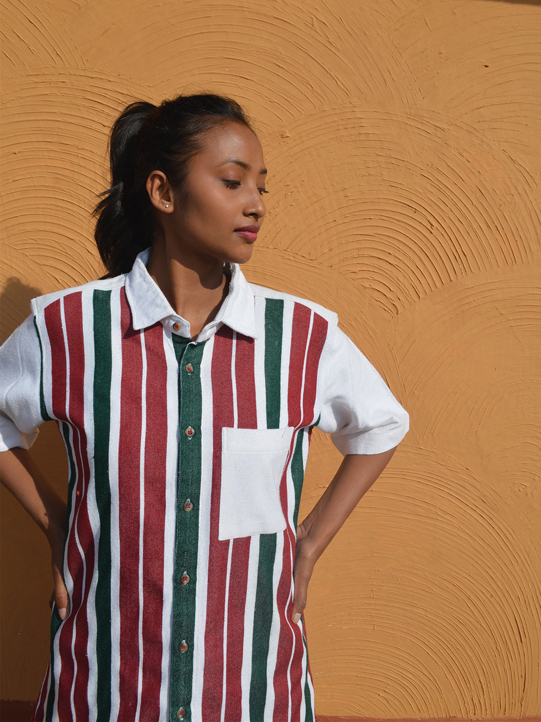 Biru Unisex Oversized Half Shirt & Shorts