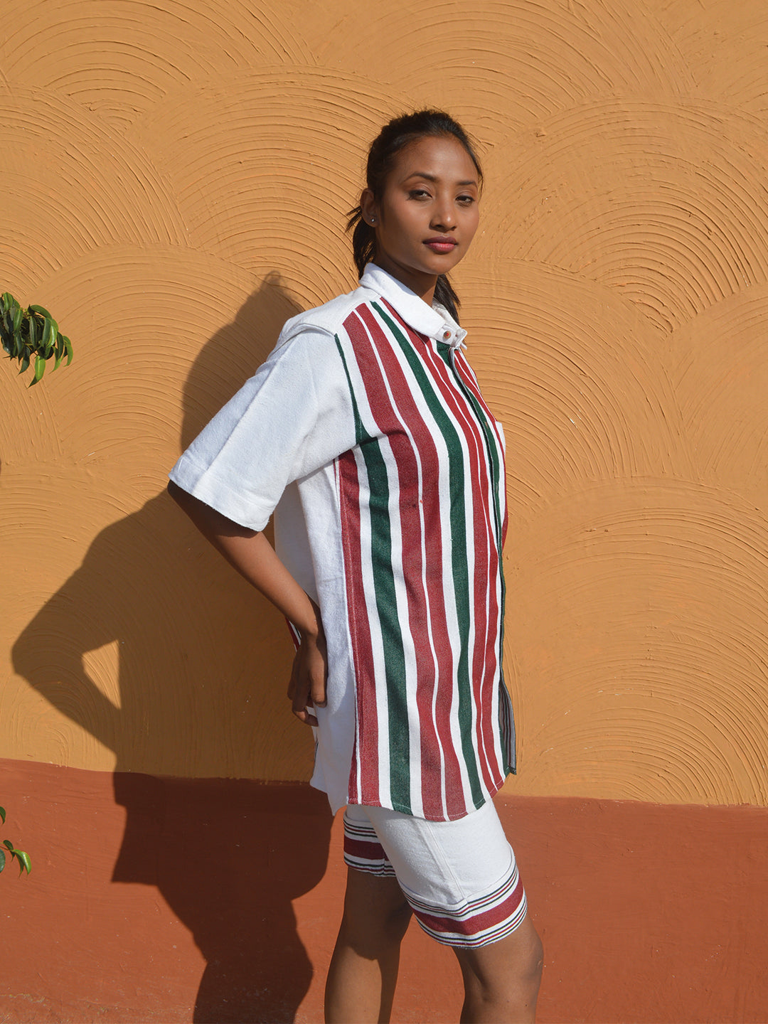 Biru Unisex Oversized Half Shirt & Shorts