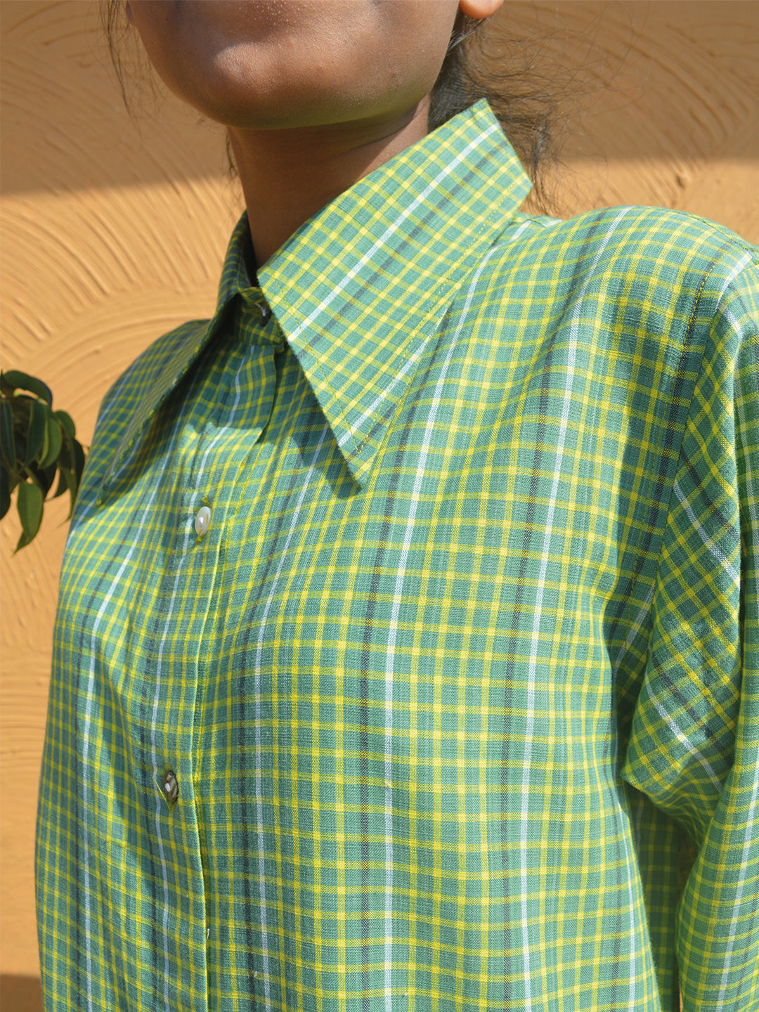 Handloom Checked Maxi Dress