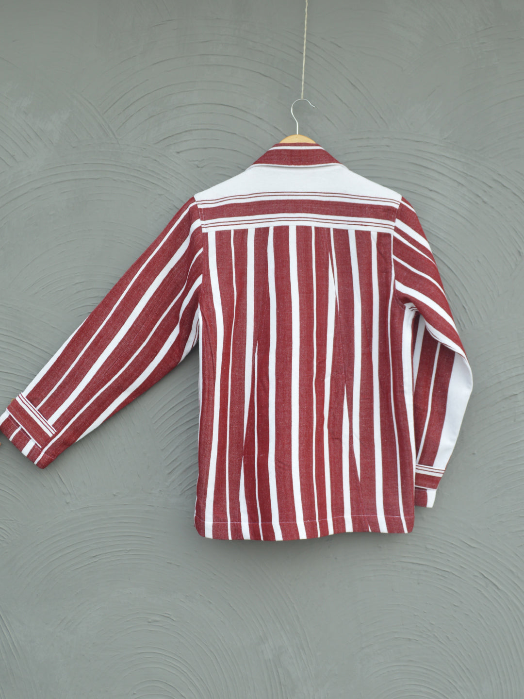 Johargram Handwoven Biru Striped Blazer