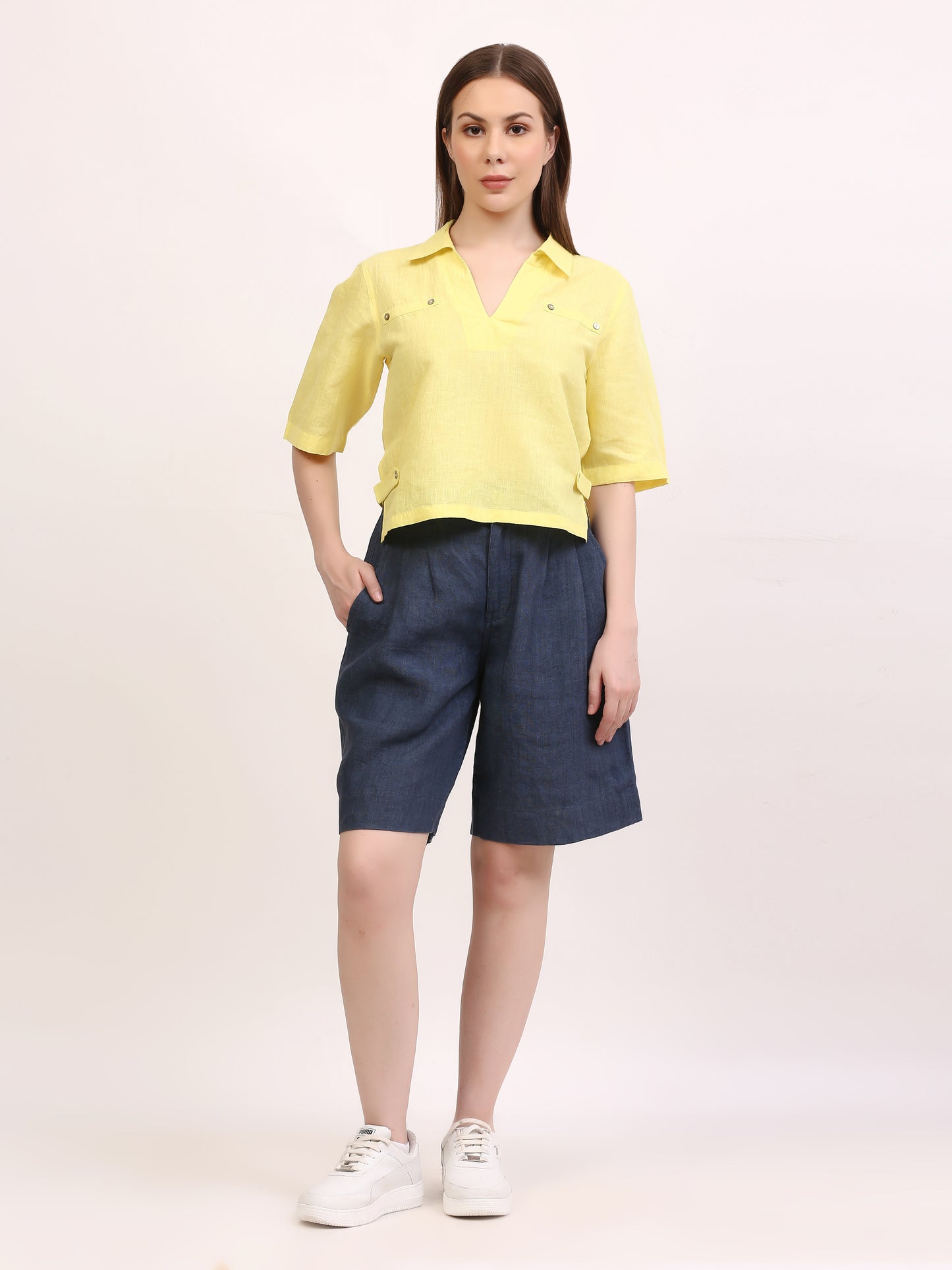 Yellow Tuibasa Women Tunic top