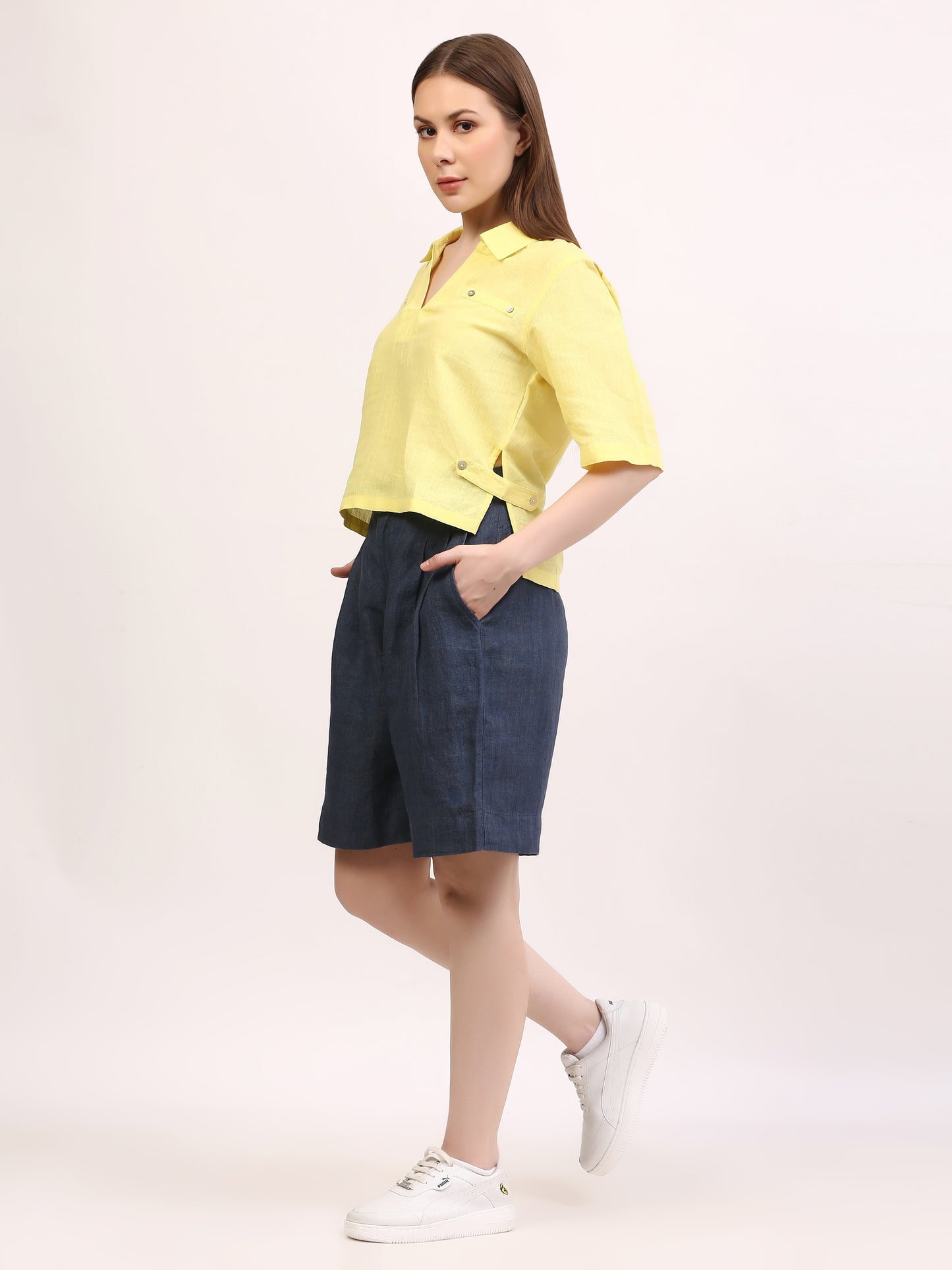 Yellow Tuibasa Women Tunic top