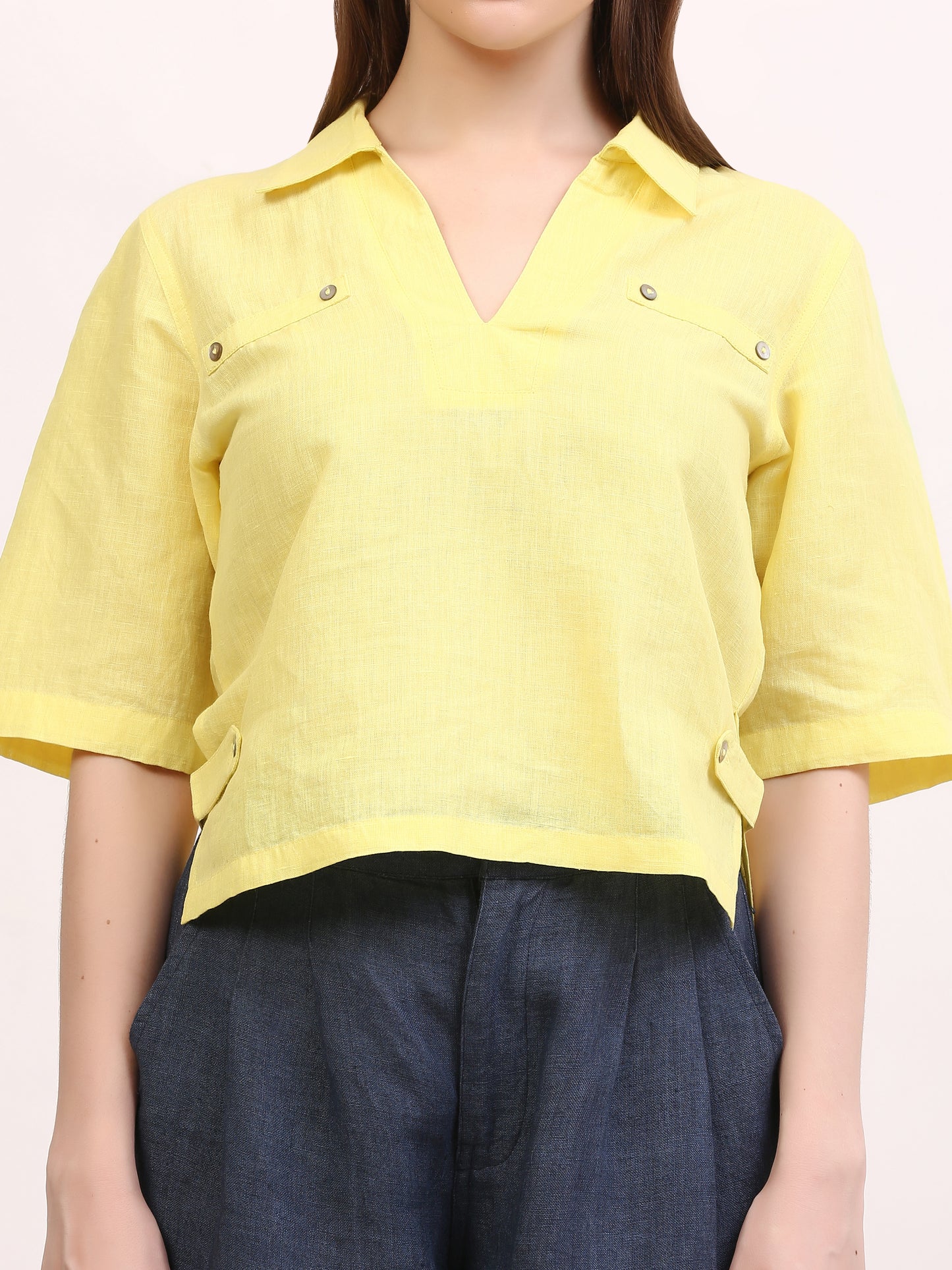 Yellow Tuibasa Women Tunic top