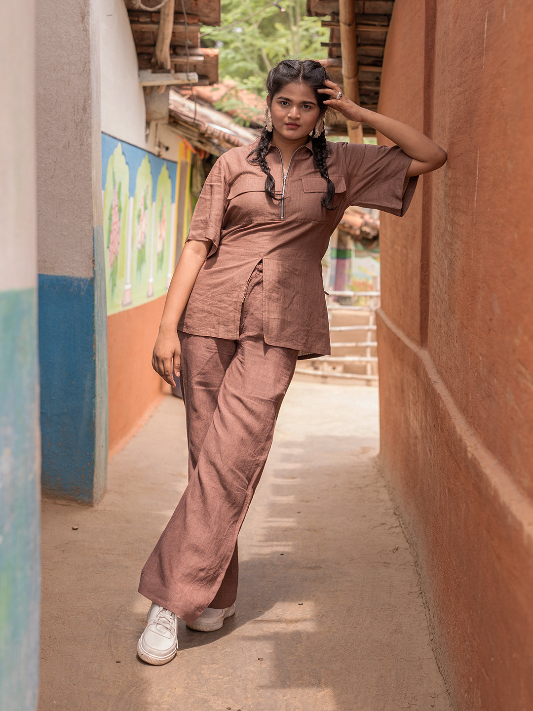 Brown Tuibasa  Shirt Pant