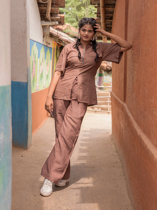 Brown Tuibasa  Shirt Pant